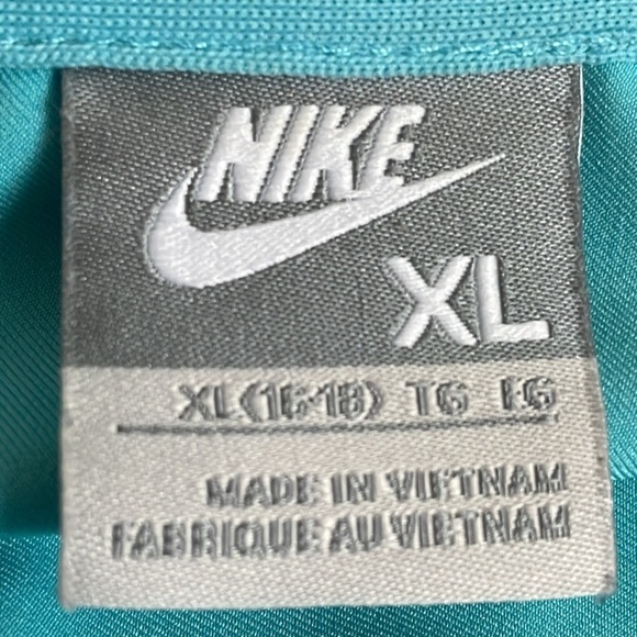 Nike Track Suit Jacket Teal Blue with Grey and White Stripes - Picture 13 of 16